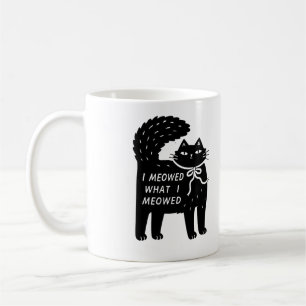 Café "Maullé lo que maullé" Taza de gato negro