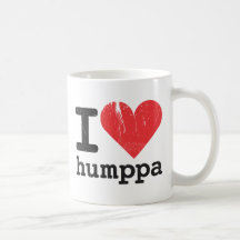 Me encanta la taza blanca clásica de Humppa