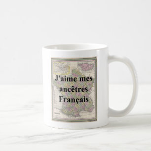 Café Me encanta mi taza de ancestros franceses