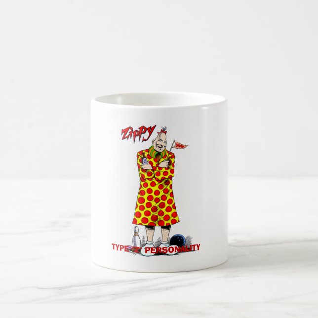 Café MECANOGRAFÍE la taza de la PERSONALIDAD de "Z" (Centro)