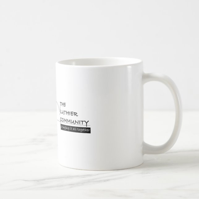 Café Media taza del abrigo de LuthierCom (Derecha)