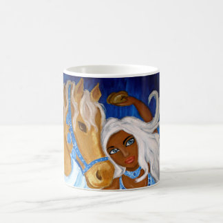 Café Medio abrigo de los azules de Belly de la taza