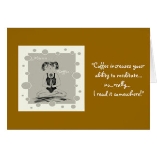 Café/meditación+Humor de la yoga