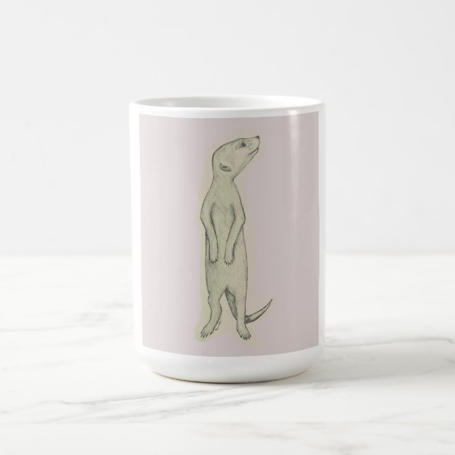Café Meerkat, taza de café, té, latte, casa, cocina (Centro)