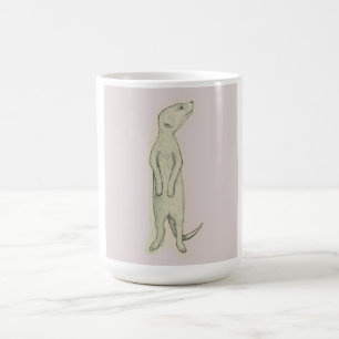 Café Meerkat, taza de café, té, latte, casa, cocina