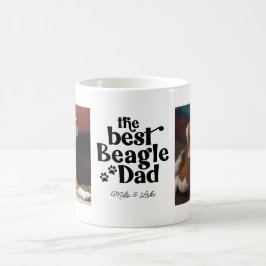 Café Mejor Plantilla de Foto de Papá Beagle 2 Taza de C