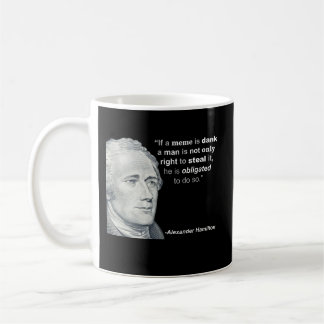 Café Meme húmedo de Alexander Hamilton - taza