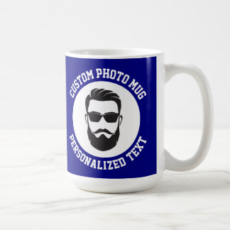 Café Mi Cara en una Taza Grande Personalizada de Color