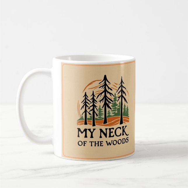 Café Mi cuello de la taza de Woods Basic (11oz) (Izquierda)