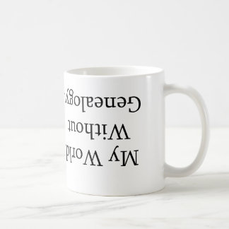 Café Mi mundo sin la taza de la genealogía
