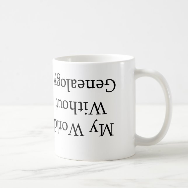 Café Mi mundo sin la taza de la genealogía (Derecha)