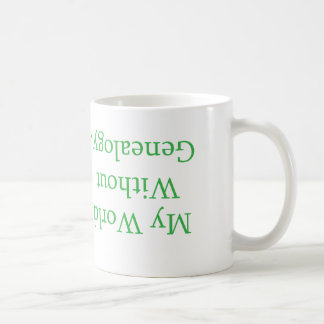 Café Mi mundo sin la taza de la genealogía