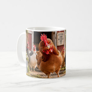 Café Mi Pollo Tiene Actitud Taza Divertida de Pollo