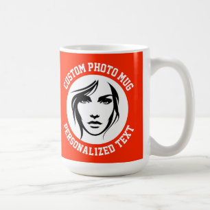 Café Mi Rostro en una Taza Grande Personalizada de Colo