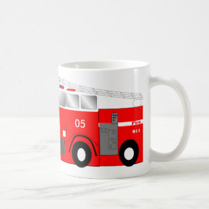 Café Mi taza es un COCHE DE BOMBEROS