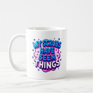 Café Mi uniforme ha visto cosas Taza de enfermera color