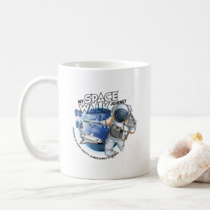 Café Mi viaje de caminata espacial   Taza clásica de 11