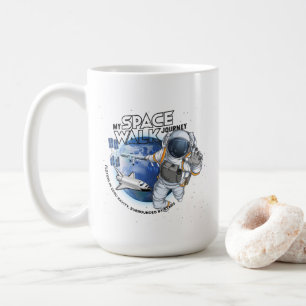 Café Mi viaje de caminata espacial   Taza clásica de 15