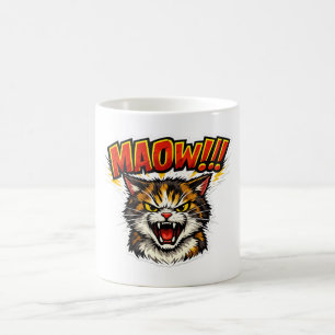 Café ¡Miaow!! Taza divertida para amantes de los gato