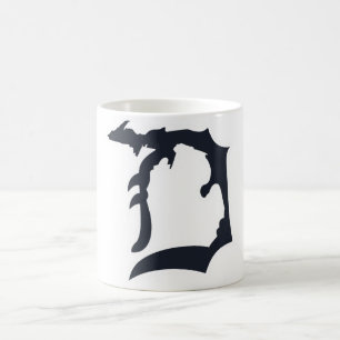 Café Michigan Detroit "D" con la taza superior de la