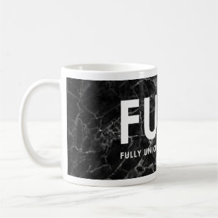 Café MIEDO - taza de mármol negra ahora del contragolp