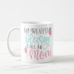 Café Mis bendiciones más grandes me llaman taza de caf