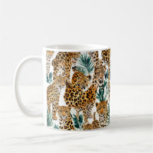 Moda Leopard Print Mug - Taza de impresión de anim