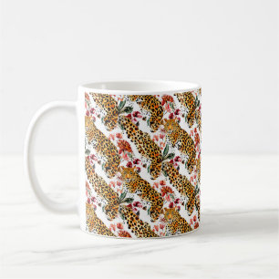 Café Moda Leopard Print Mug - Taza de impresión de anim