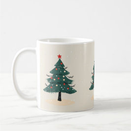 Café Moderno invierno Evergreen Navidad Árbol taza de c