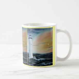 Café Momentos antes de la taza del triple de la puesta