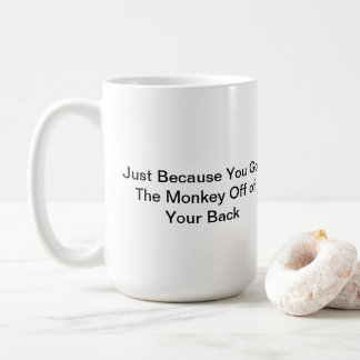 Café Mono de su taza trasera