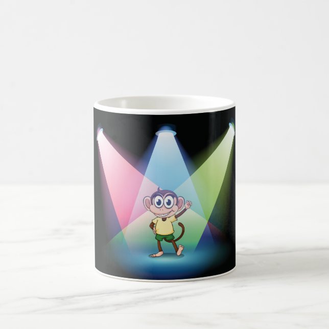 Café Mono en taza de los proyectores (Centro)