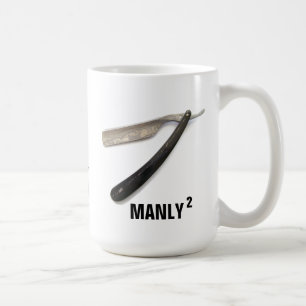 CAFÉ MONOGRAMED AJUSTADO DE HOMBRES QUE AFEITA LA TAZA