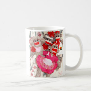 Café Monos del calcetín para la taza de la cinta del