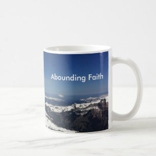 Café Montaña de abundancia de la taza de la fe