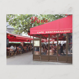 Cafe Montparnasse París, Francia, viaje postal