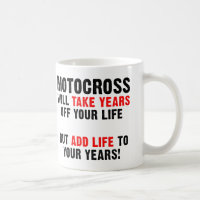 Motocross Vida a Tus Años Moto de Tierra Taza Dive
