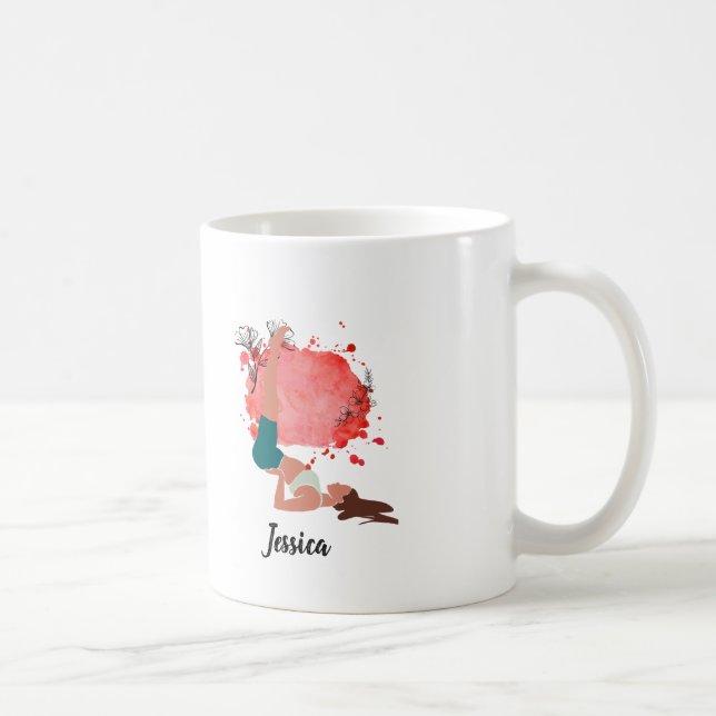 Café Mug de yoga personalizado, taza Inspiradora de cit (Derecha)