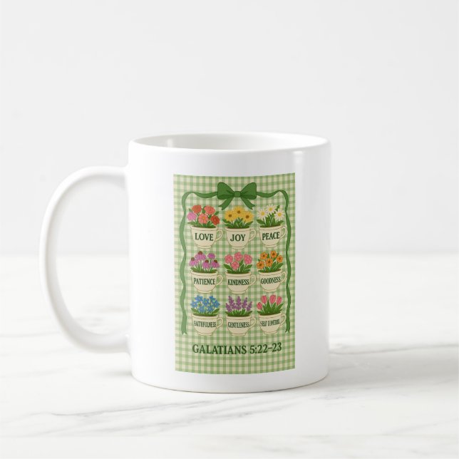 Café Mug fruta de la Copa de Té de Espíritu con fl (Izquierda)