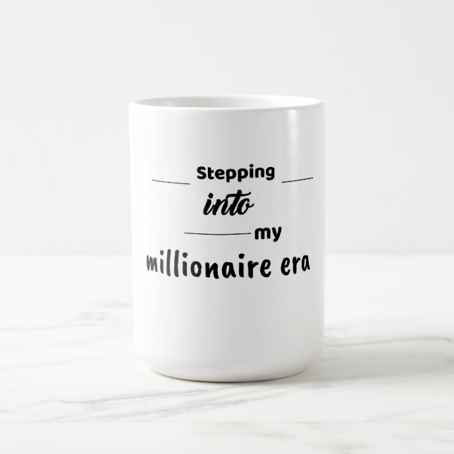 Café mug o taza de té con afirmación (Centro)