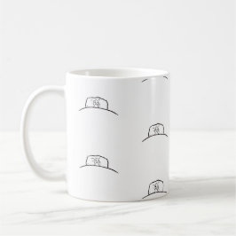 Café Mugre de pato, pato en la taza de la cama. Mugre d