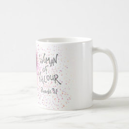 Café Mujer de la taza del valor