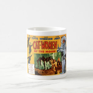 Café Mujeres del gato de la taza de la luna