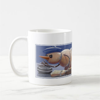 Café Muñecos de nieve en la taza del hielo