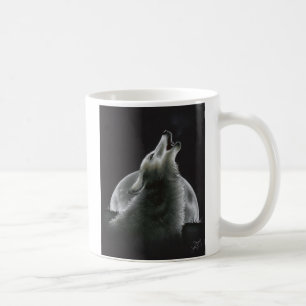 Café Música de la noche - taza del lobo