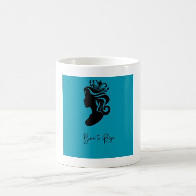 Café Nacida para Reinar – Taza de Empoderamiento con Mu (Centro)