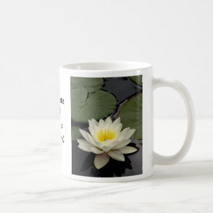 Café Namaste y de la paz taza de Lotus siempre