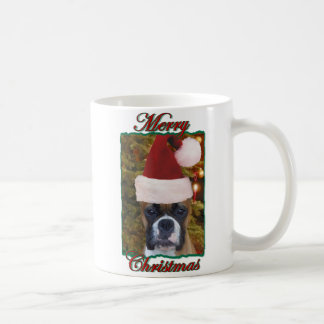 Café Navidades de la taza de perro boxeador