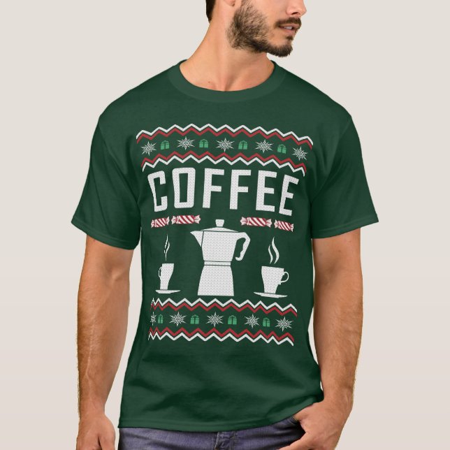 Café Navidades feos suéter (Anverso)