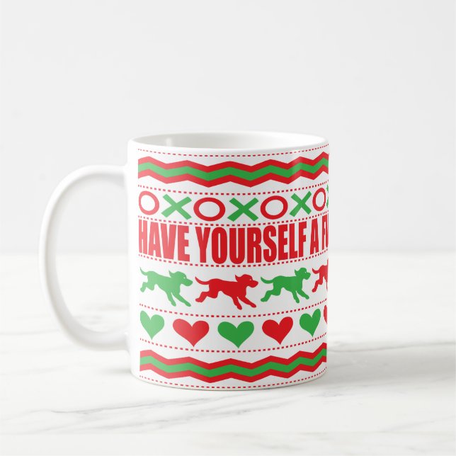 Café Navidades Mug 11 oz. "La mejor taza de Navidades d (Izquierda)